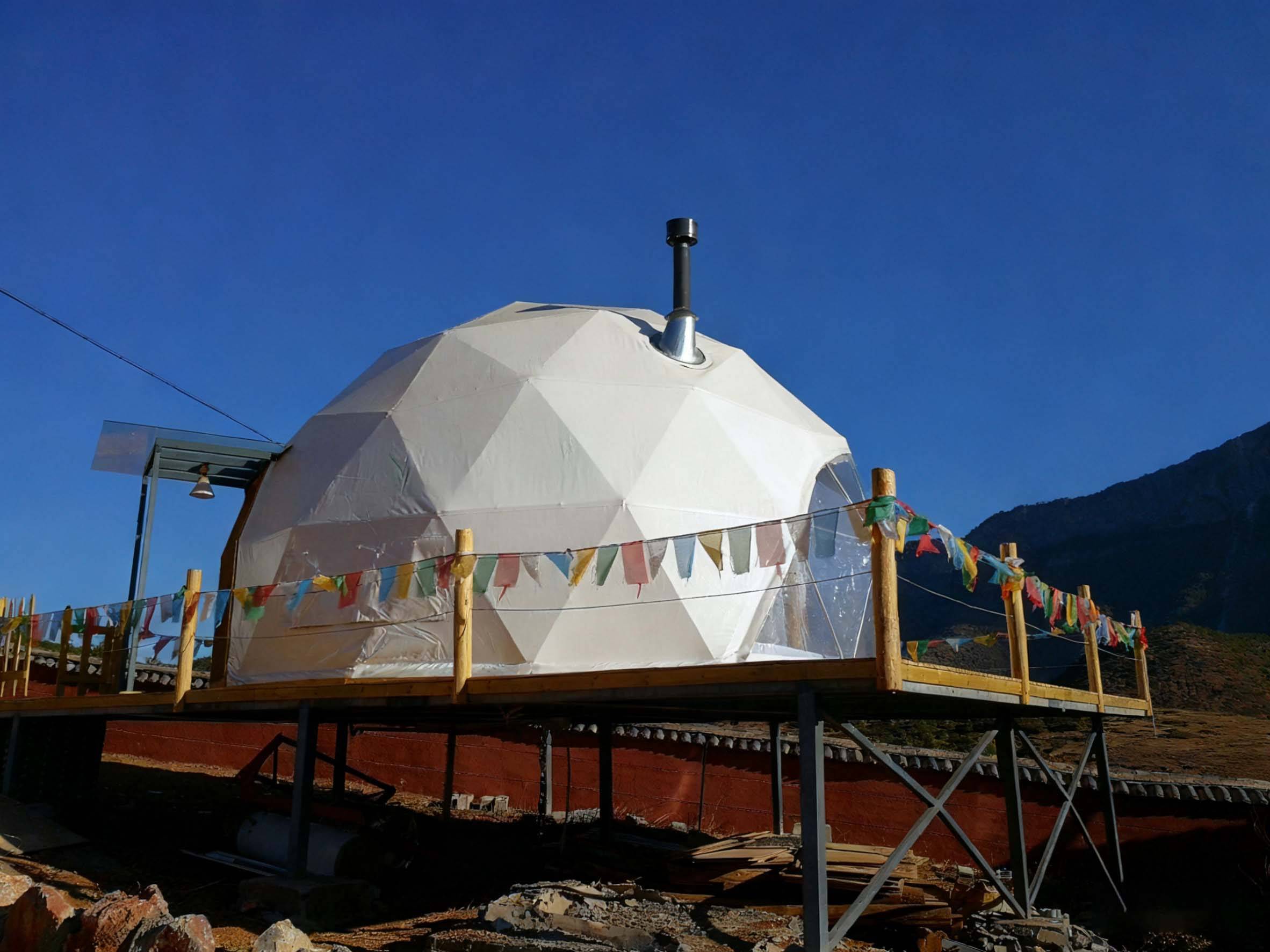 ：星空主题帐篷先驱者透明月球圆球大帐篷全场景覆盖AG真人网TOP佛山好来居金属结构房屋有限公司(图2)